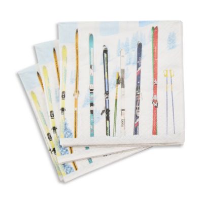 Gray Malin Ski Holiday Paper Cocktail Napkins - Exclusive