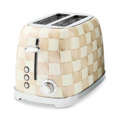 Mocha Check 2 Slice Toaster 