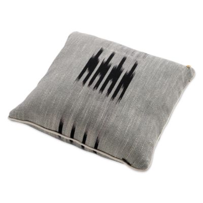 Peshtemal Cotton Ikat Decorative Pillow, 20" x 20"