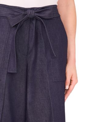 Tie Waist Wide Leg Pants