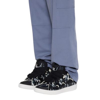 Unisex Curb Leather Sneakers with Sparkles