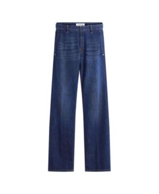 Straight Fit Denim Pants in Light Wash