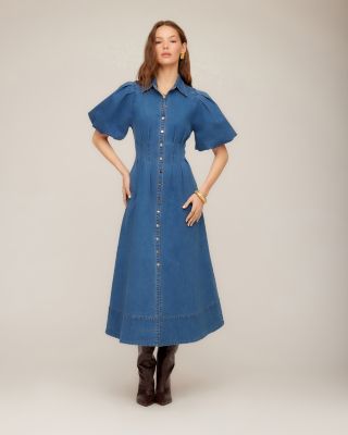Esme Denim Midi Shirt Dress