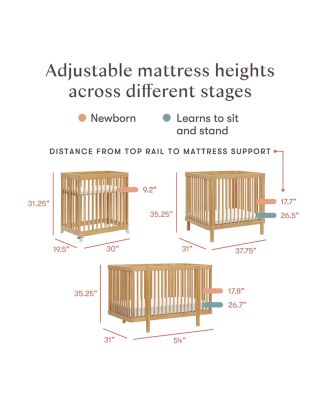 Pogo 8 in 1 Convertible Crib with All Stages Conversion Kits