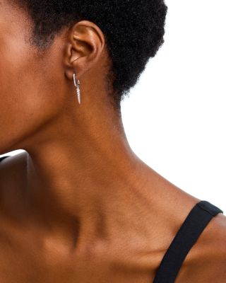 Diamond Drop Earrings in 14K White Gold, 0.3 tcw