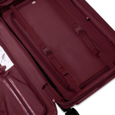 The Medium Check in Roller Suitcase - Burgundy
