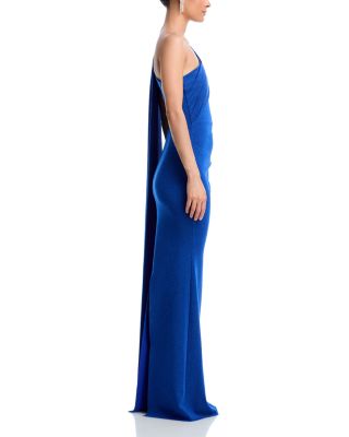 Zenab One Shoulder Sash Gown