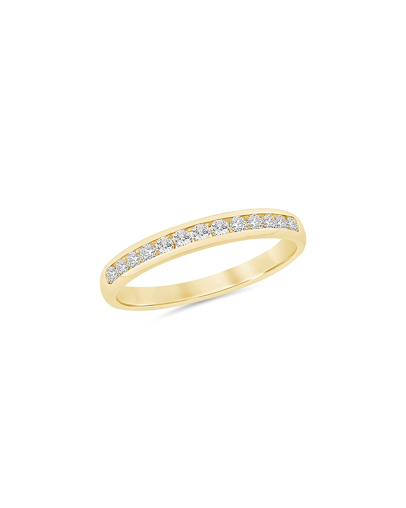 Bloomingdale's Fine Collection Diamond Channel Set Band Ring In 14k Yellow Gold, 0.25 Tcw In Gold
