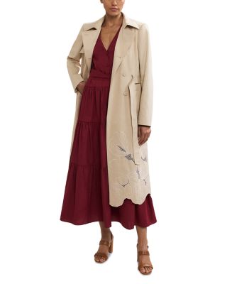 Elm Cutwork Trench Coat