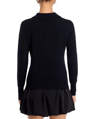 Ribbed Polo Sweater