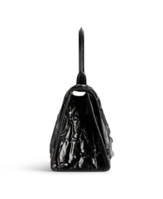 Hourglass Handbag Crushed Effect