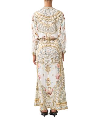 Silk Twist Front Maxi Dress