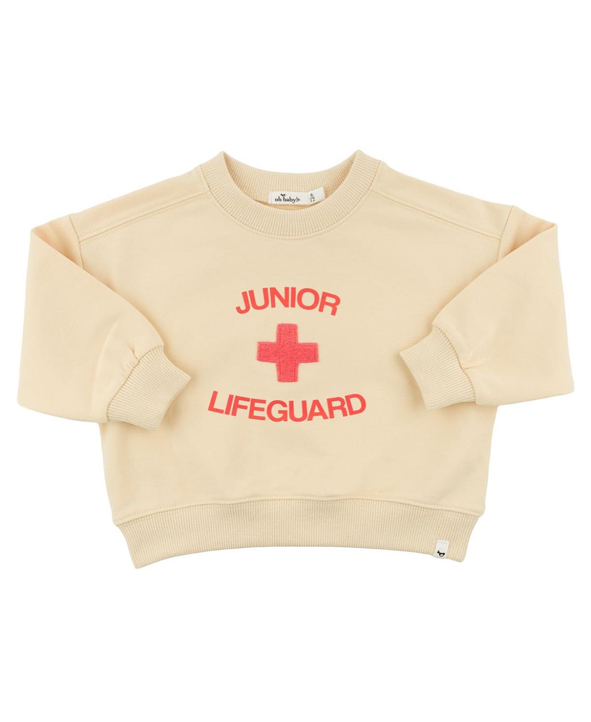 oh baby! Unisex Lifeguard Screenprint Charlie Sweatshirt - Baby, Little Kid
