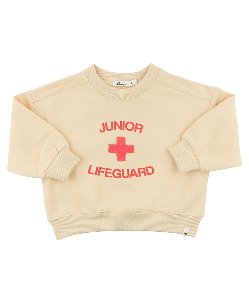 oh baby! Unisex Lifeguard Screenprint Charlie Sweatshirt - Baby, Little Kid