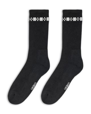 Embroidered Fine Knit Socks