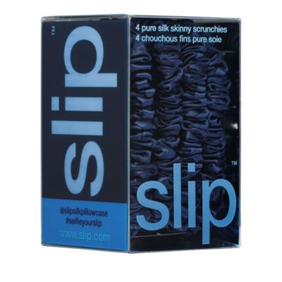 Pure Silk Back to Basics Skinny Scrunchies, Set of 4