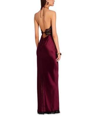 Lace Trim Halter Dress
