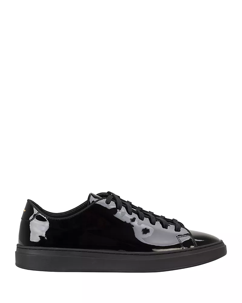 Boss Men's Kieran Lace Up Patent Leather Sneakers