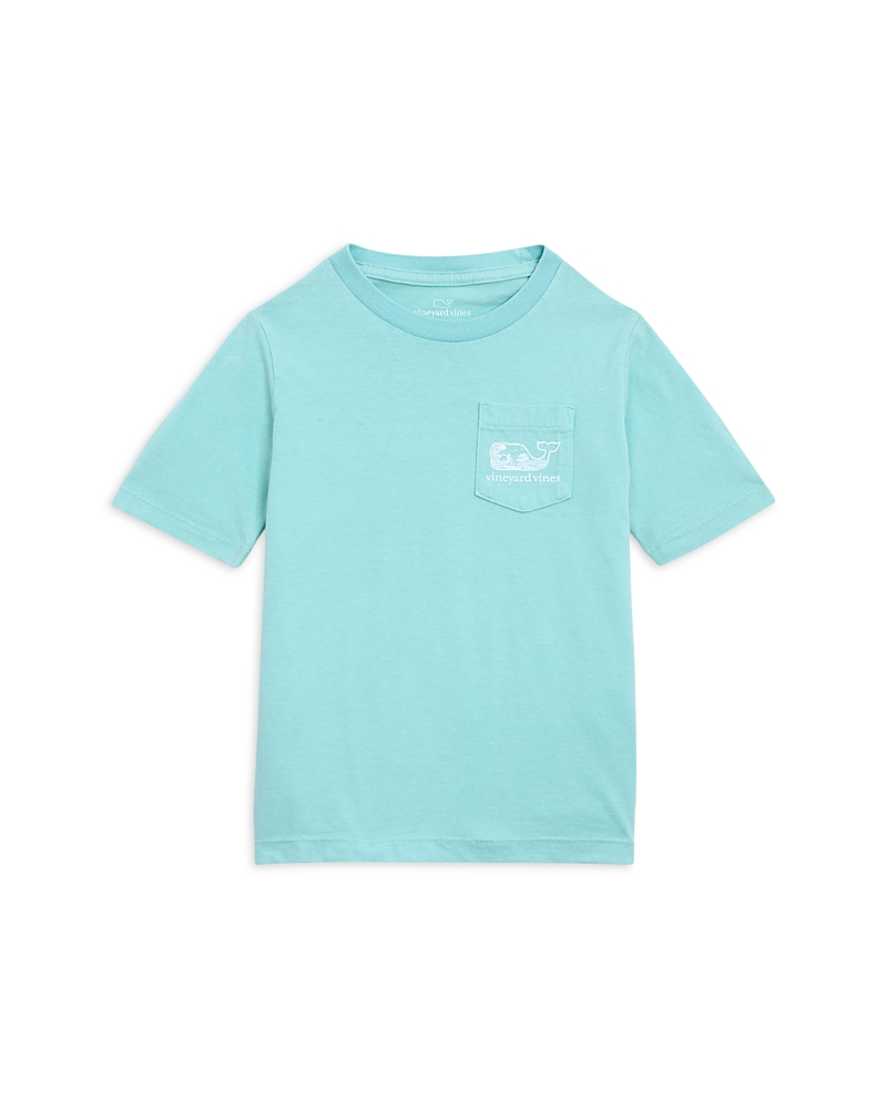 Vineyard Vines Boys' Drift Dye Surfer Whale Short Sleeve Tee - Little Kid, Big Kid In Blue
