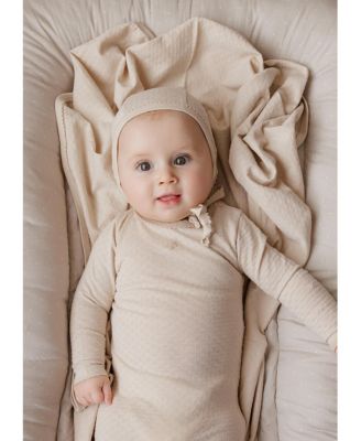 Heart and Star Button Pointelle Collection Blanket - Baby
