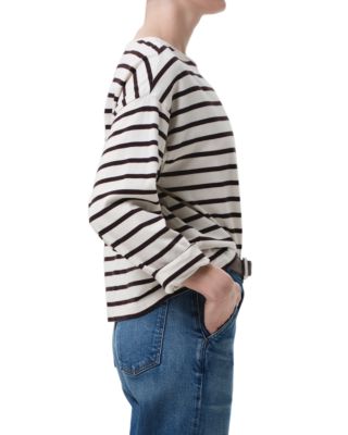 Boat Neck Long Sleeve Tee