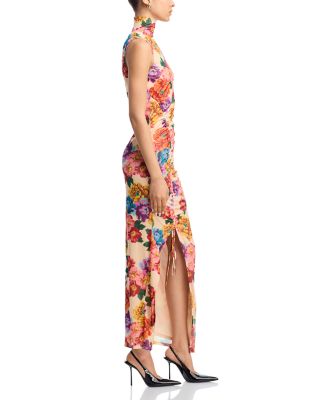Mesh Floral Maxi Dress - Exclusive 