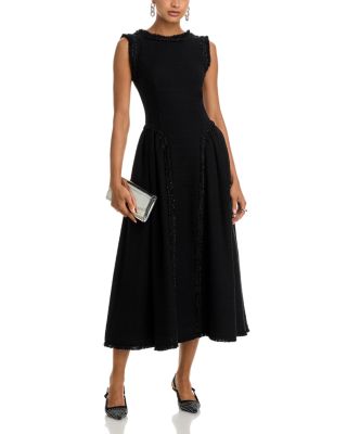 Boucle Sleeveless Midi Dress