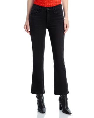 Flexi Peyton Mid Rise Ankle Bootcut Jeans in Midnight