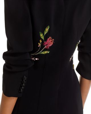 Floral Mixed Media Blazer