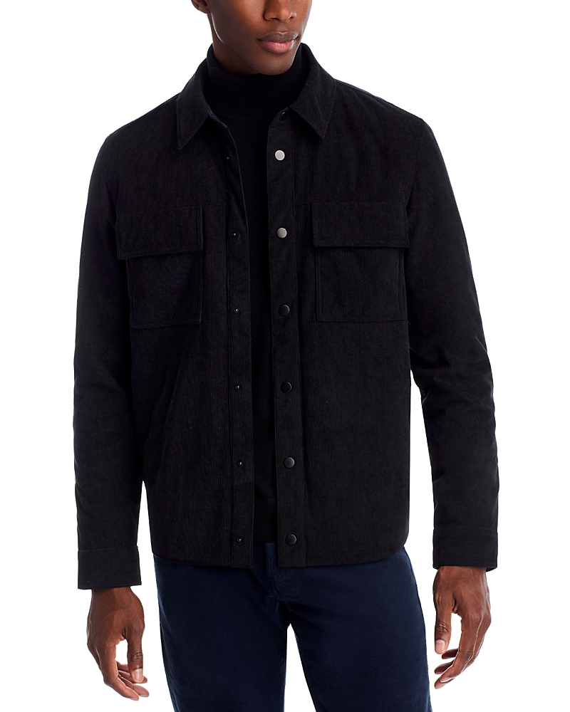 The Men's Store At Bloomingdale's Corduroy Shirt Jacket - Exclusive In Black