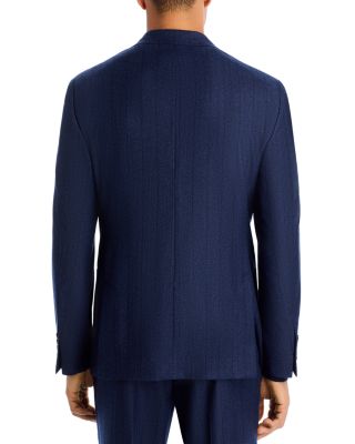 Tonal Stripe Slim Fit Suit Jacket