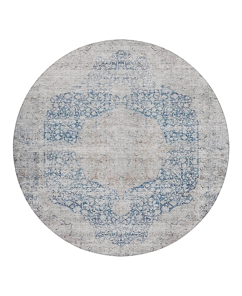 Dalyn Rug Company Dalyn Karaj Kj8 Round Area Rug, 8' X 8' In Blue