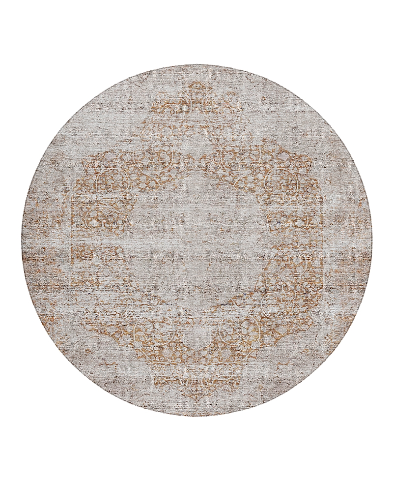 Dalyn Rug Company Dalyn Karaj Kj8 Round Area Rug, 8' X 8' In Brown