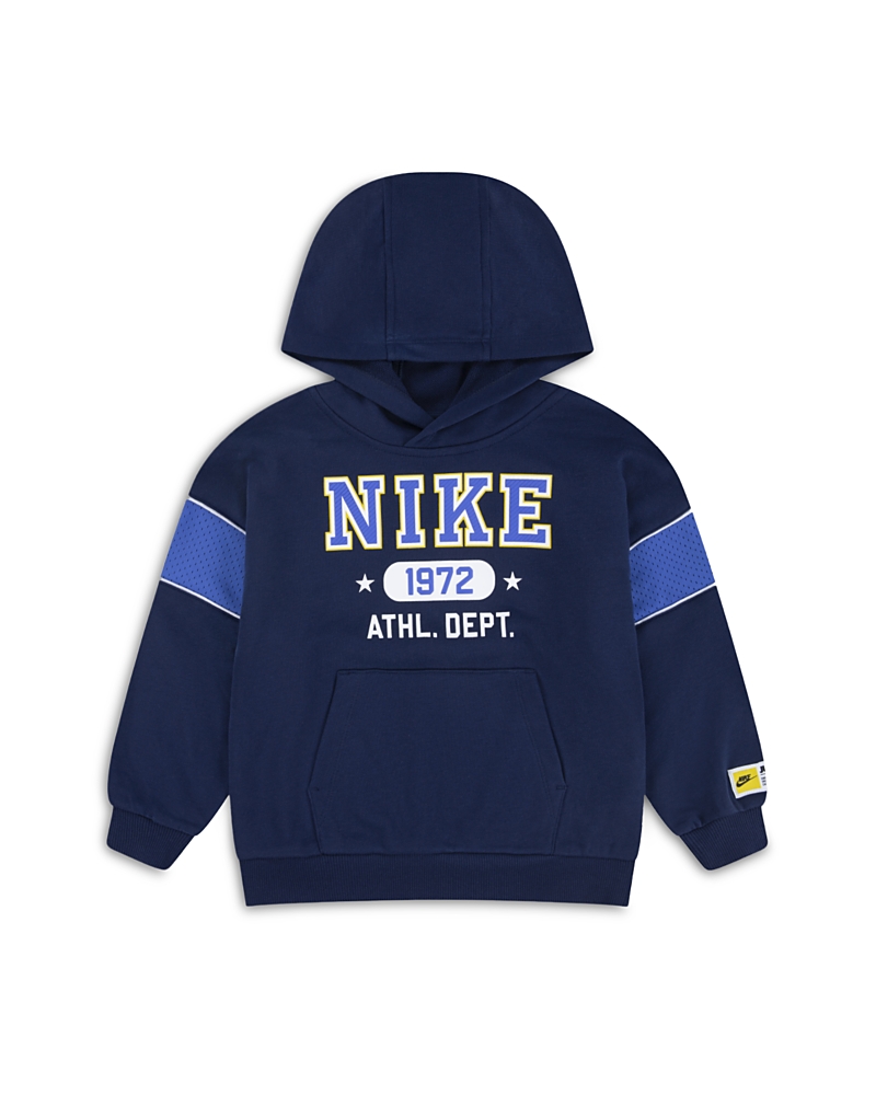Nike Athletic Graphic Print French Terry Hoodie - Little Kid In Blue