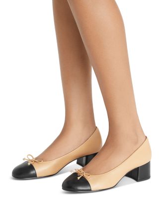 Women's Bow Ballet High Heel Pumps