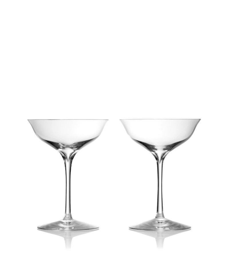 Waterford Elegance Champagne Belle Coupe Glass, Pair in Clear