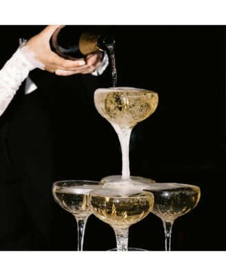 Lismore Essence 7 oz. Champagne Saucers, Set of 2