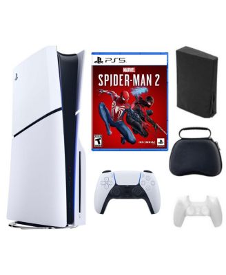 PS5 Playstation 5 Slim Disc Bundle with Accessories and Spiderman Game