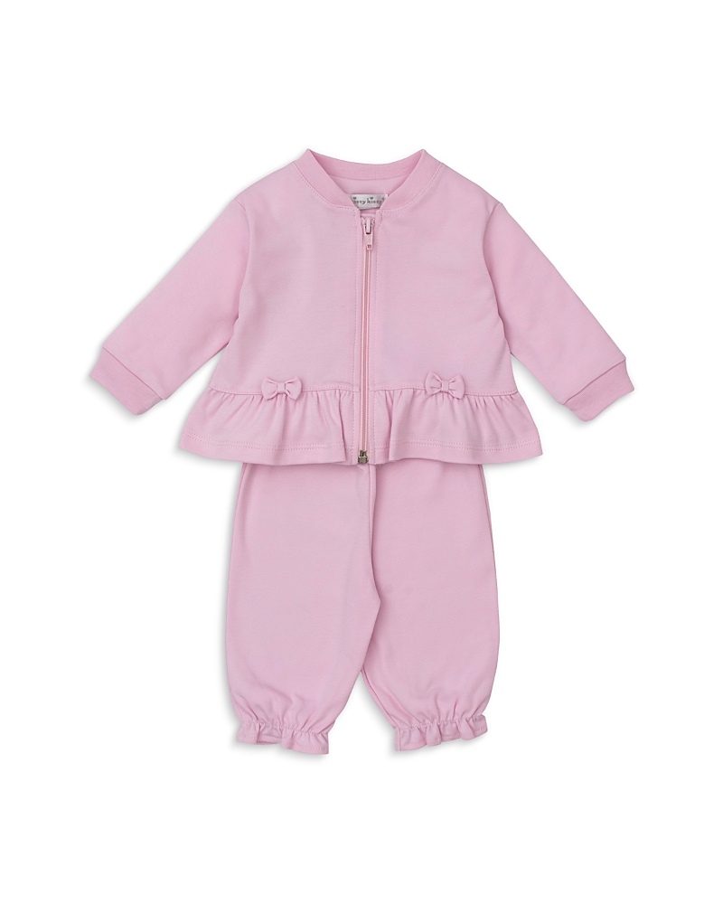 Kissy Kissy Ruffled Jacket & Pants Set - Baby In Pink