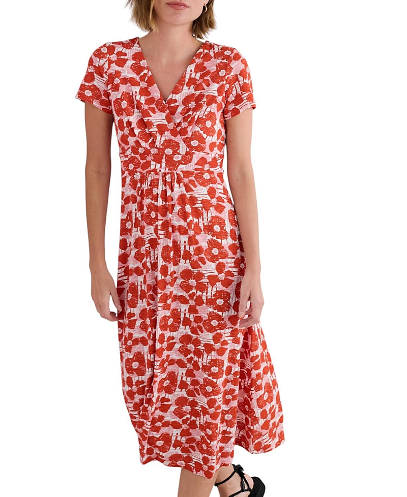 Seasalt Cornwall Chapelle Print Maxi Dress In Red