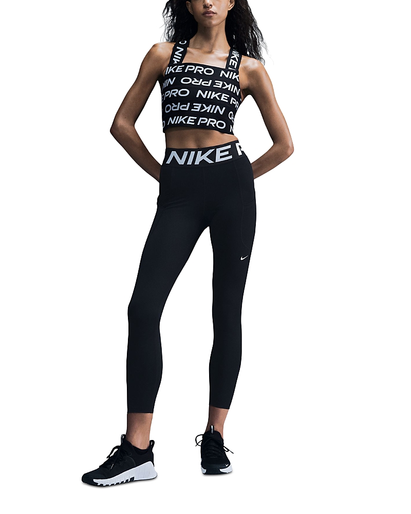 Nike Sculpt High Rise 7/8 Pocket Tights In Black