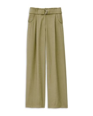 Dola Pleated Belted Pants