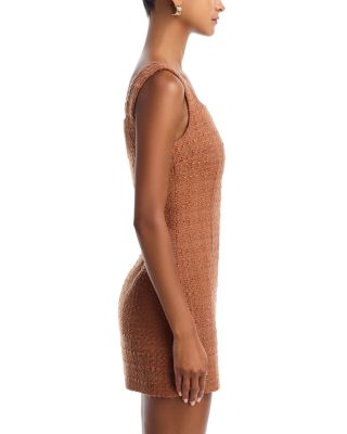 Structured Tweed Mini Dress