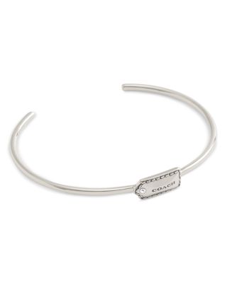 COACH - Signature Hangtag Thin Cuff Bracelet
