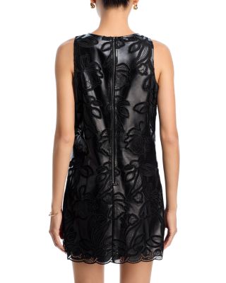 Faux Leather Lace Dress - Exclusive 