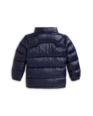 Boys' Glossed Hooded Down Jacket - Little Kid