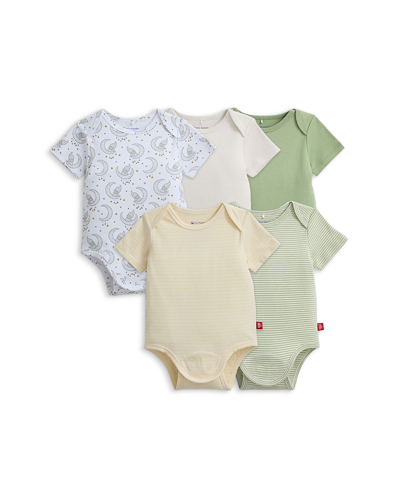 Magnetic Me Unisex Bodysuit Bundle, Pack Of 5 - Baby In Green