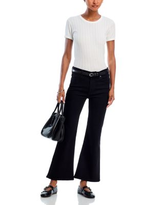The Pixie Icon Mid Rise Ankle Jeans in Black