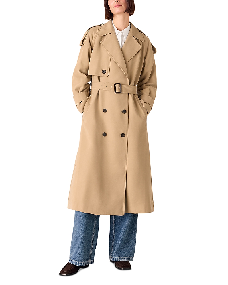 Whistles Soft Voluminous Trench Coat