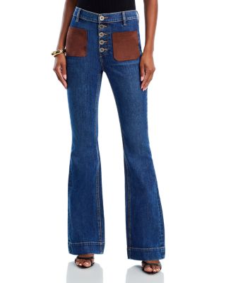 Cindy High Rise Wide Leg Jeans in Medium Wash